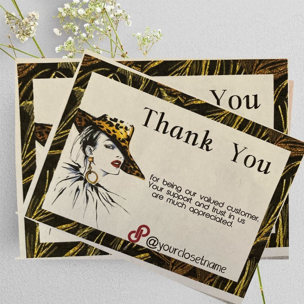 Set of 100 Thank You Cards